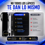 Lápiz Infinity® Sin Sacapuntas – Escritura Continua, Reutilizable y Portátil